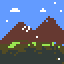Mountains Pixel Art
